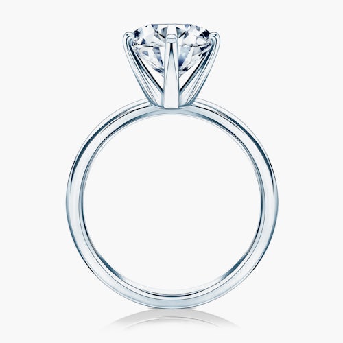 Pierścionek zaręczynowy SAVICKI: białe złoto, diament